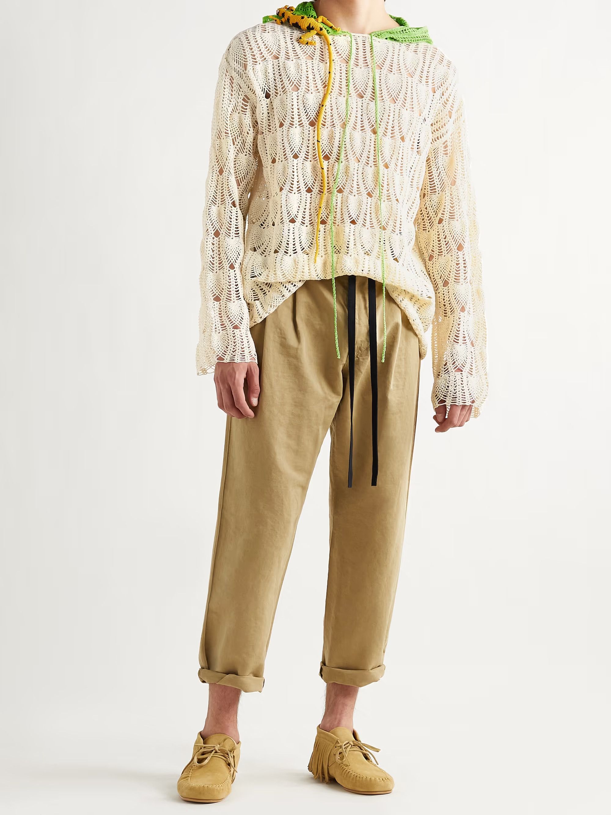 Loewe ️ RARE ️ Loewe x Paula's Ibiza Crocheted Lizard Hoodie | Grailed