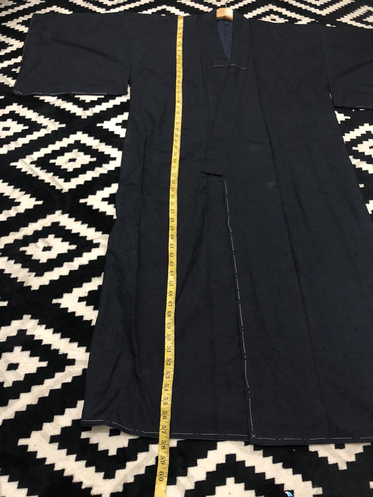 Indigo Antique Indigo Dyed Noragi Japan Traditional Vintage Kimono Size US XL / EU 56 / 4 - 19 Thumbnail