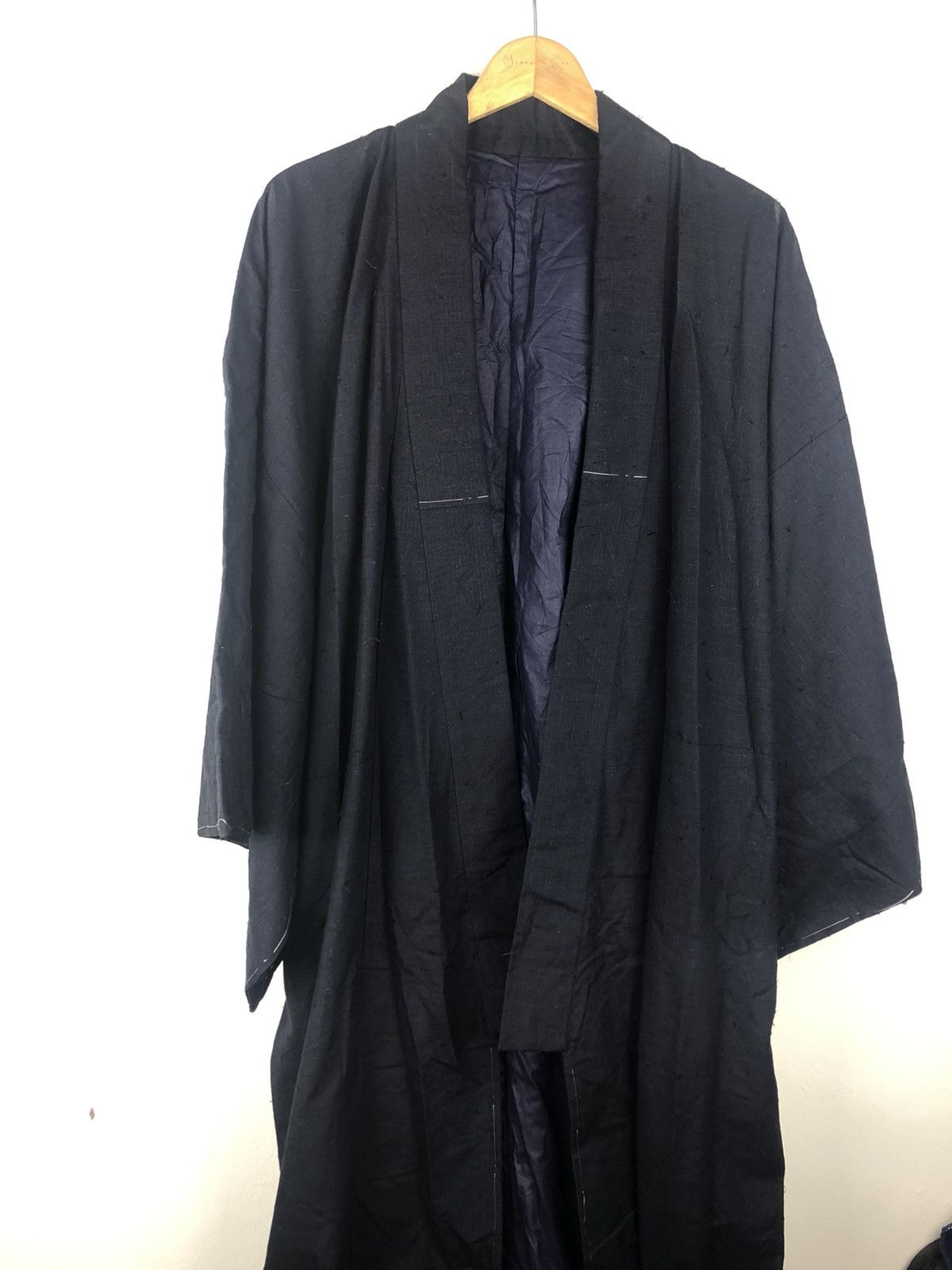 Indigo Antique Indigo Dyed Noragi Japan Traditional Vintage Kimono Size US XL / EU 56 / 4 - 14 Thumbnail
