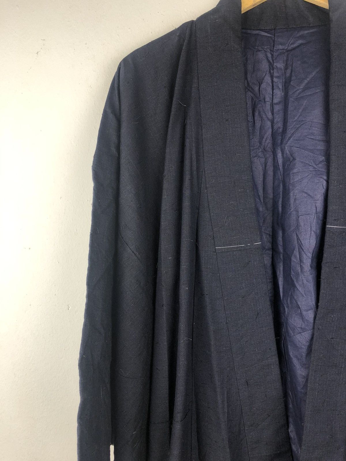 Indigo Antique Indigo Dyed Noragi Japan Traditional Vintage Kimono Size US XL / EU 56 / 4 - 10 Thumbnail
