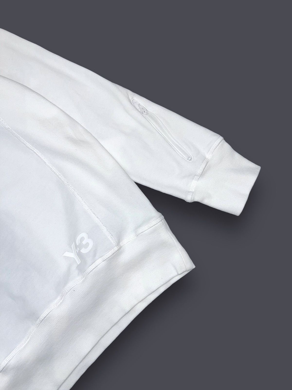 Yohji Yamamoto SS15 Y-3 by Yohji Yamamoto Small Logo White Crewneck Size US L / EU 52-54 / 3 - 6 Thumbnail