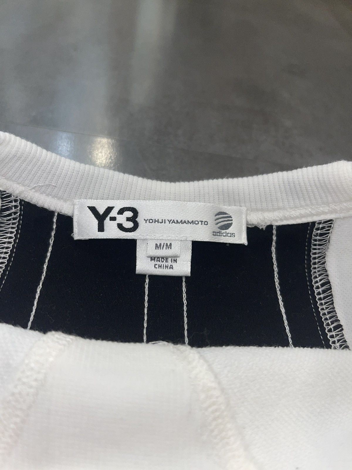 Yohji Yamamoto SS15 Y-3 by Yohji Yamamoto Small Logo White Crewneck Size US L / EU 52-54 / 3 - 12 Thumbnail