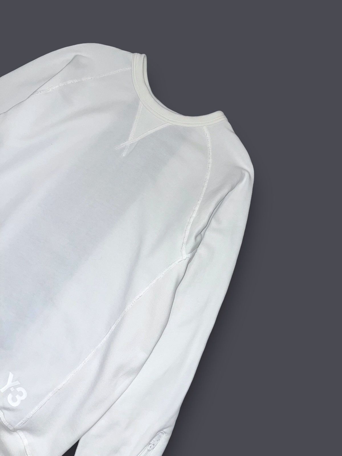Yohji Yamamoto SS15 Y-3 by Yohji Yamamoto Small Logo White Crewneck Size US L / EU 52-54 / 3 - 4 Thumbnail