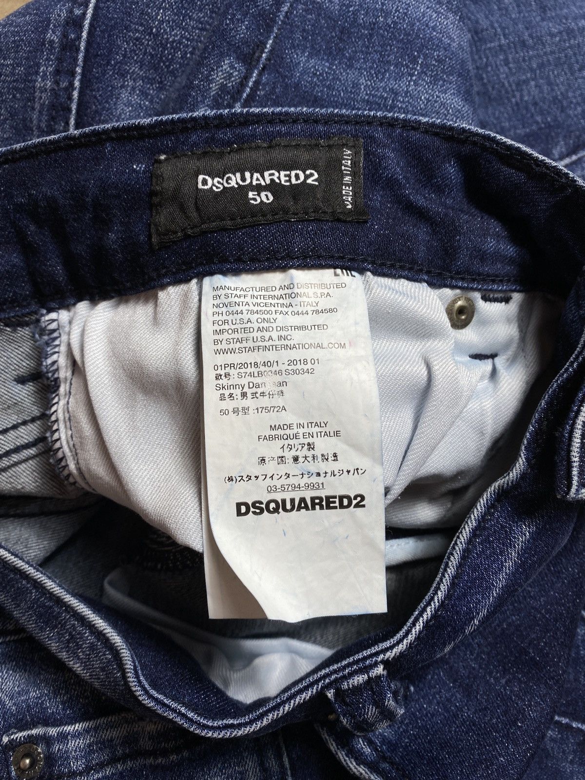 Dsquared2 🔥LASTDROP🔥 Dsquared Skinny Dan Jean Repaired Jeans Pants Size US 32 / EU 48 - 15 Thumbnail