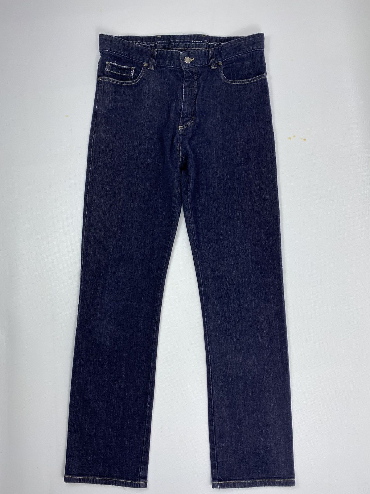 Ermenegildo Zegna 🔥LASTDROP🔥 Indigo Elastic Luxury Denim Jeans Pants Size US 32 / EU 48 - 14 Thumbnail