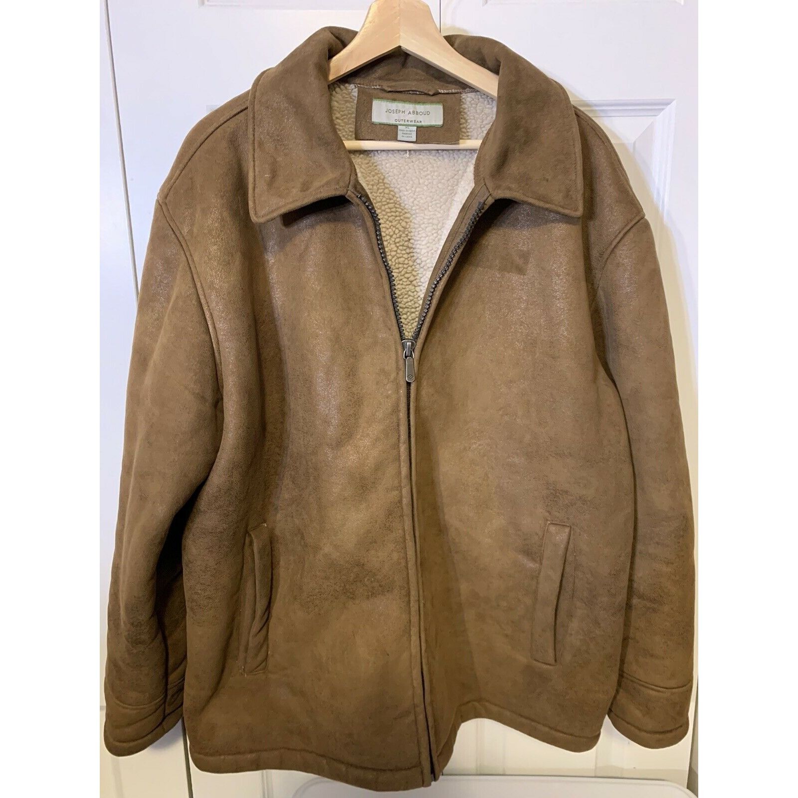 Hotsell Vintage Boston HarbourTan Suede Jacket sz xl