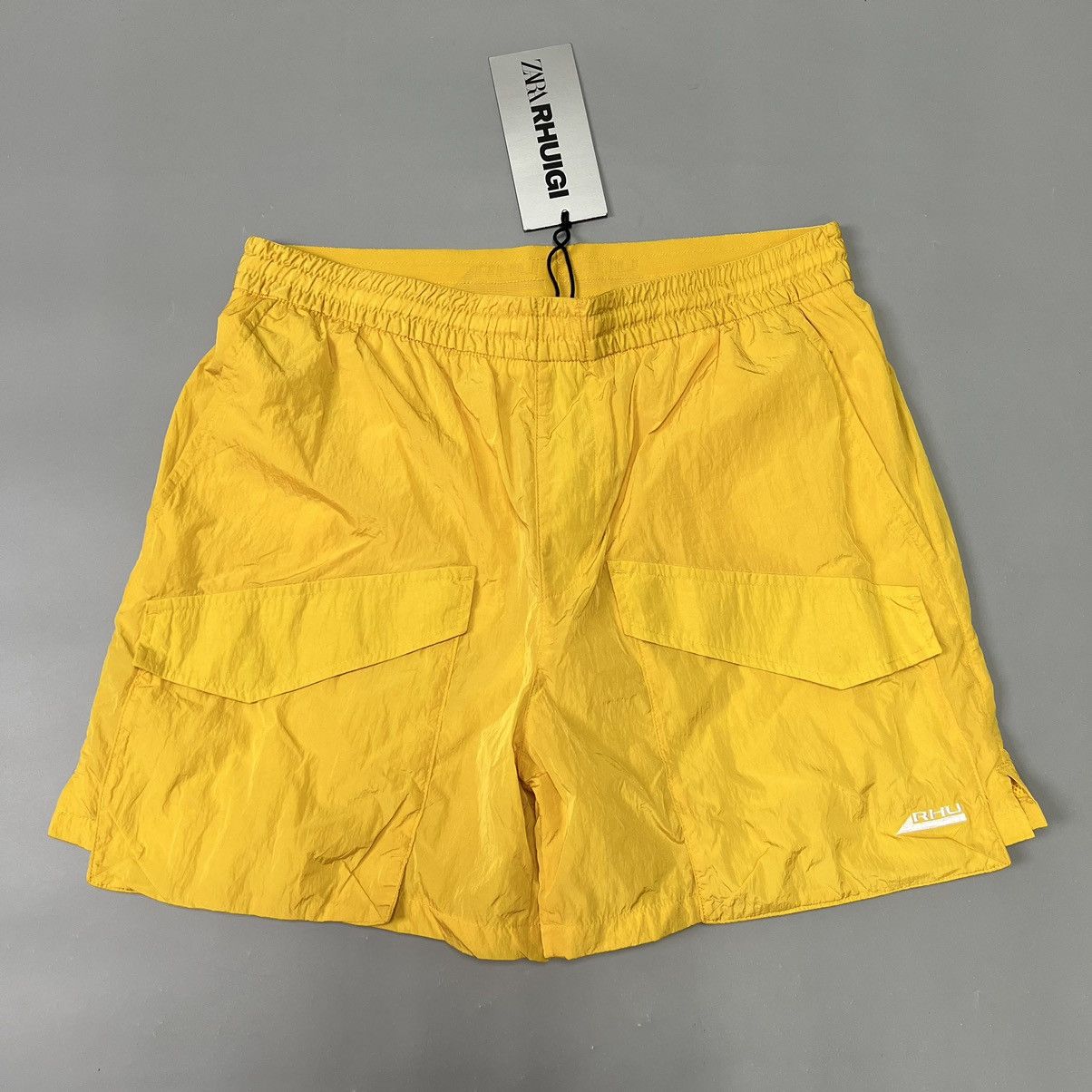 image of Rhude x Zara Cargo Shorts New in Yellow, Men's (Size 34)