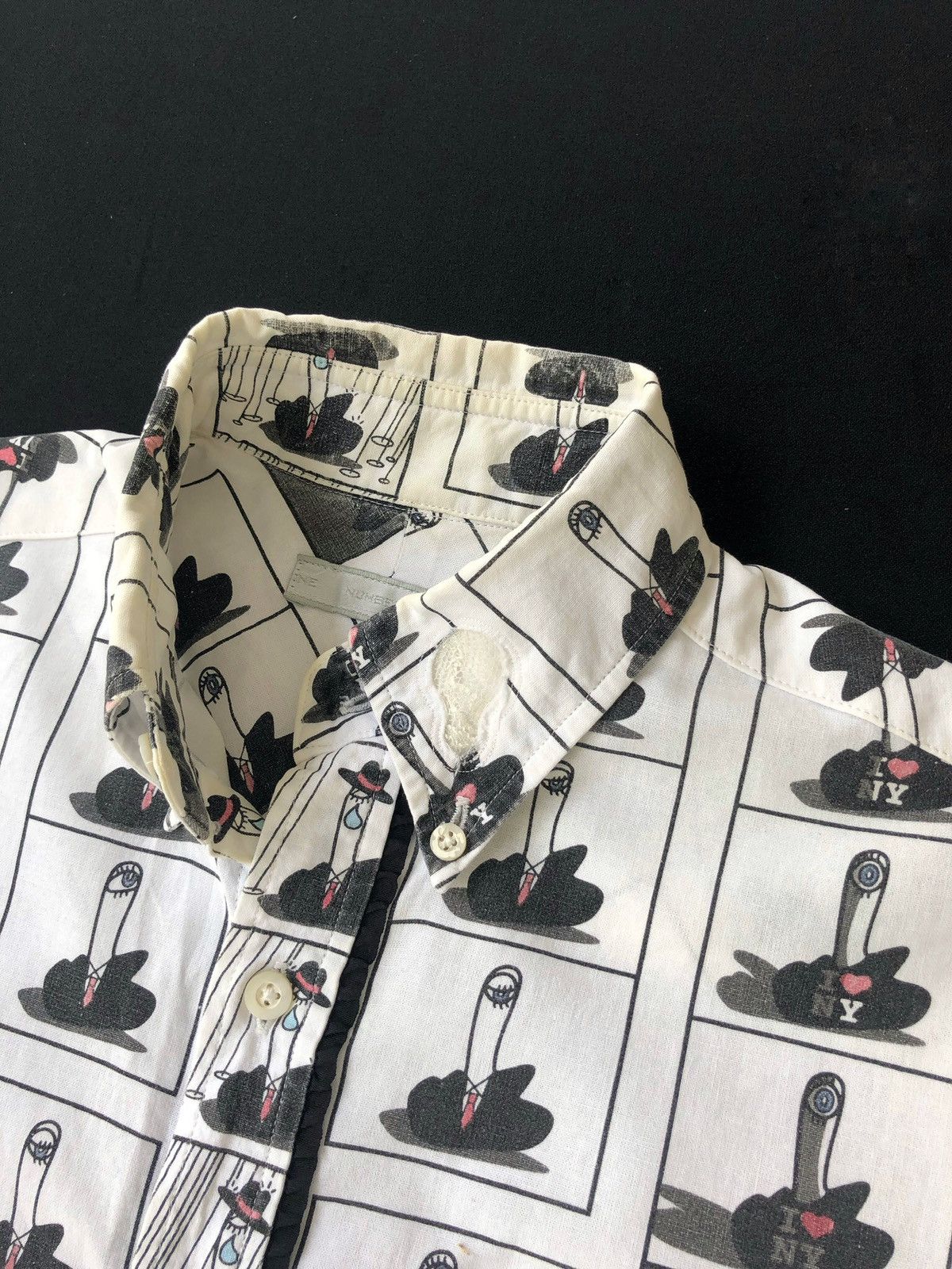 Number (N)ine RARE‼️OG Miyashita's Era I ❤️ NY "Dick" Logo Shirt Size US M / EU 48-50 / 2 - 3 Thumbnail