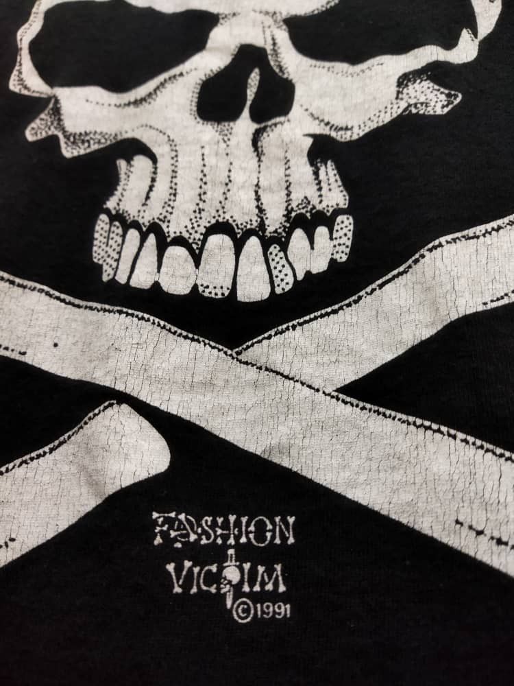 Fashion Victim 🔐 LOCKED 🔐 VINTAGE FASHION VICTIM 1991 SKULL Size US XL / EU 56 / 4 - 2 Thumbnail