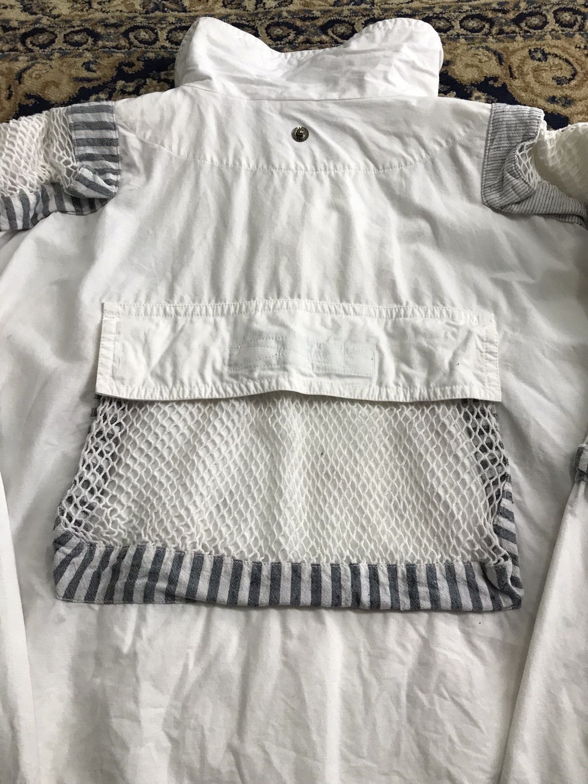 Kansai Yamamoto 1980's Kansai Yamamoto Multipocket Net Oversized Jacket Size US L / EU 52-54 / 3 - 12 Thumbnail