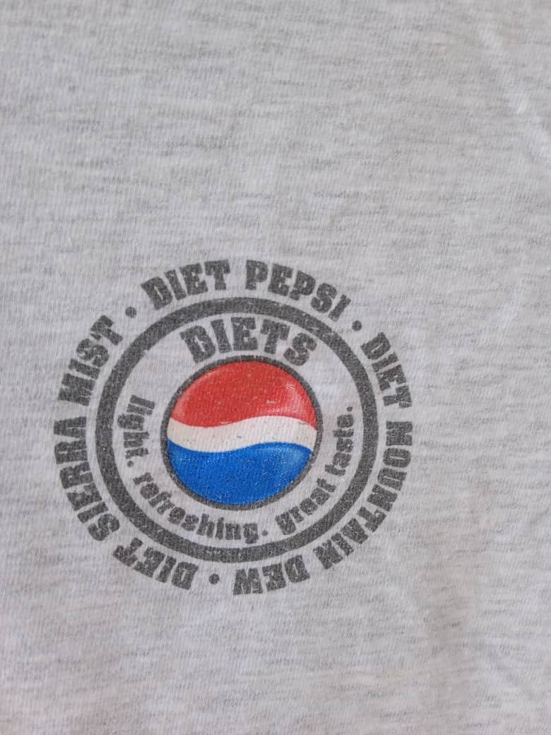 Pepsi × Vintage 🔥MAI BELI🔥 VINTAGE PEPSI DIETS SMALL LOGO TEE'S Size US XL / EU 56 / 4 - 3 Thumbnail