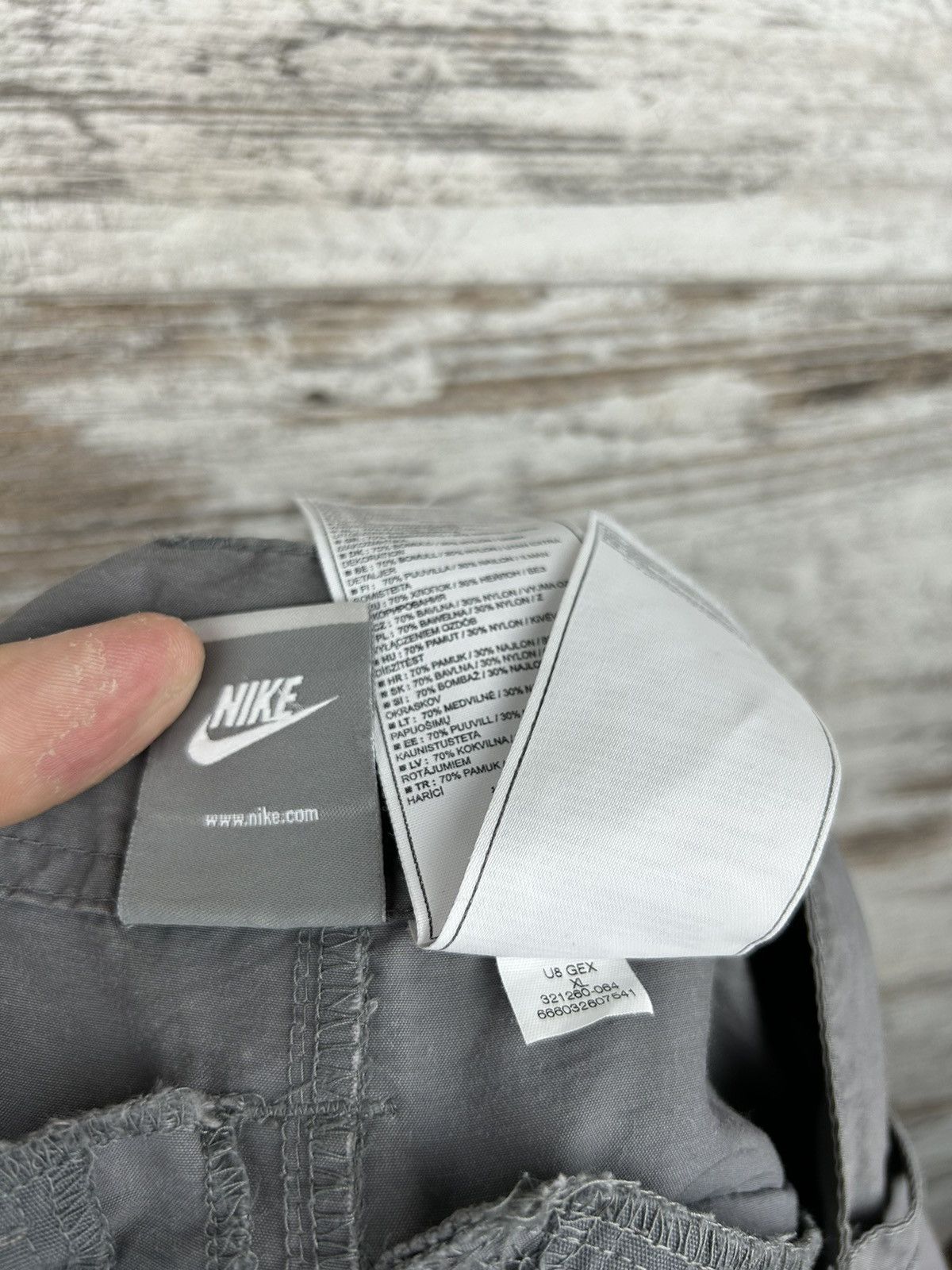 Nike × Vintage Mens Vintage Nike Cargo shorts streetwear y2k rare drill acg Size US 36 / EU 52 - 11 Thumbnail
