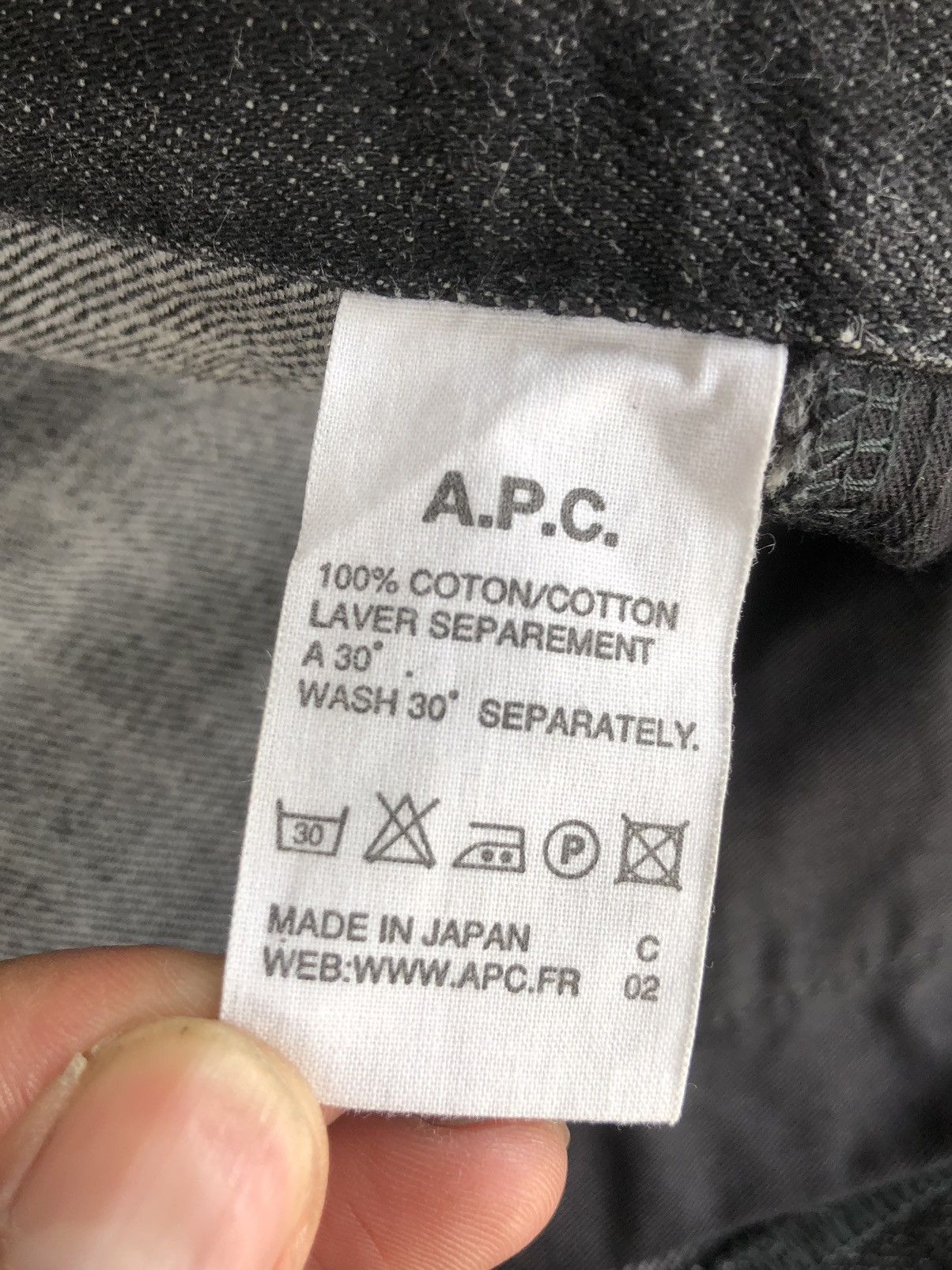 A.P.C. A.P.C Jeans Super Black Made in Japan Size US 30 / EU 46 - 15 Thumbnail