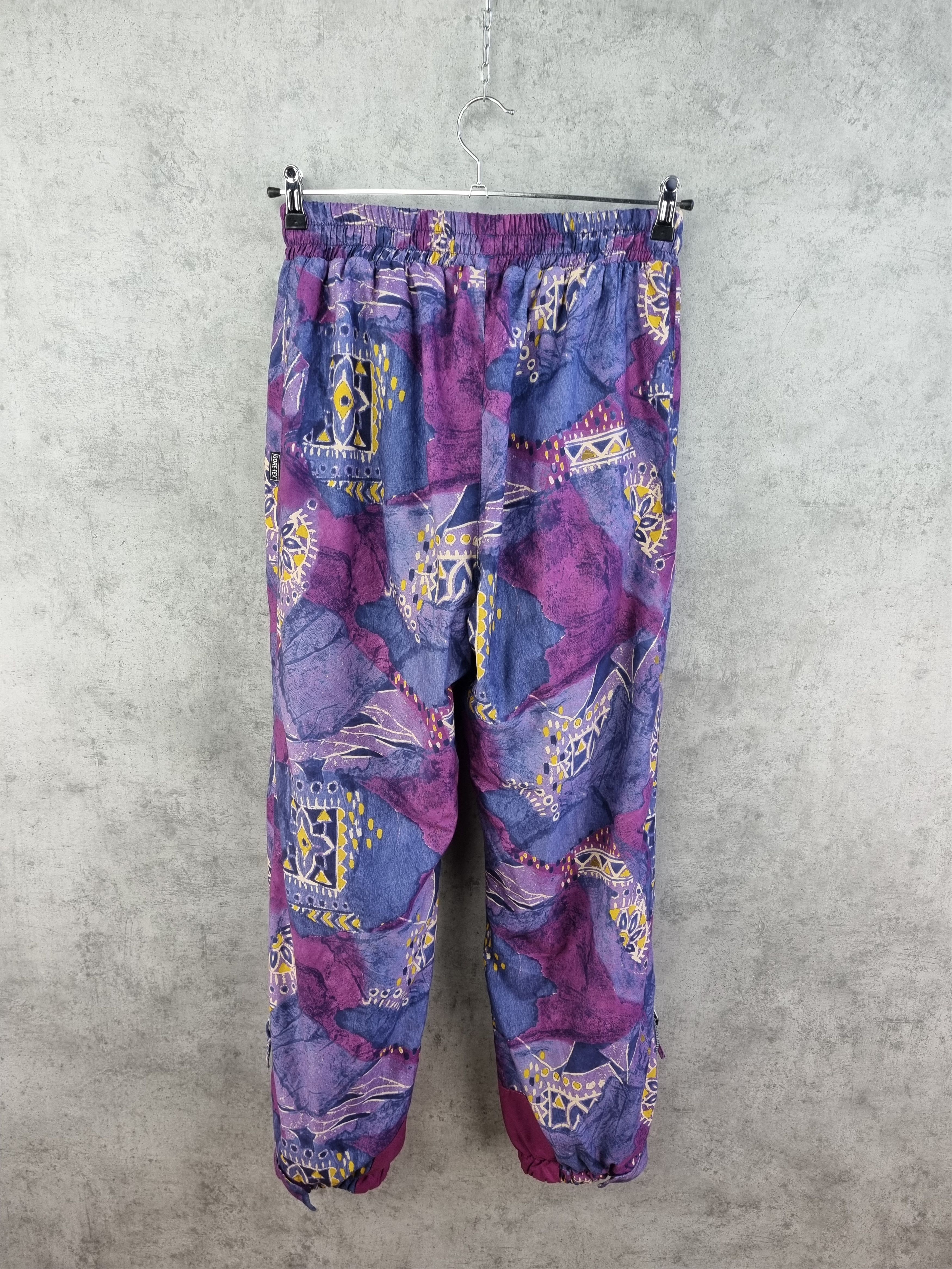 Goretex × Vintage 80s Goretex Psychedelic Art Nylon Ski Hiking Pants Size US 30 / EU 46 - 2 Thumbnail