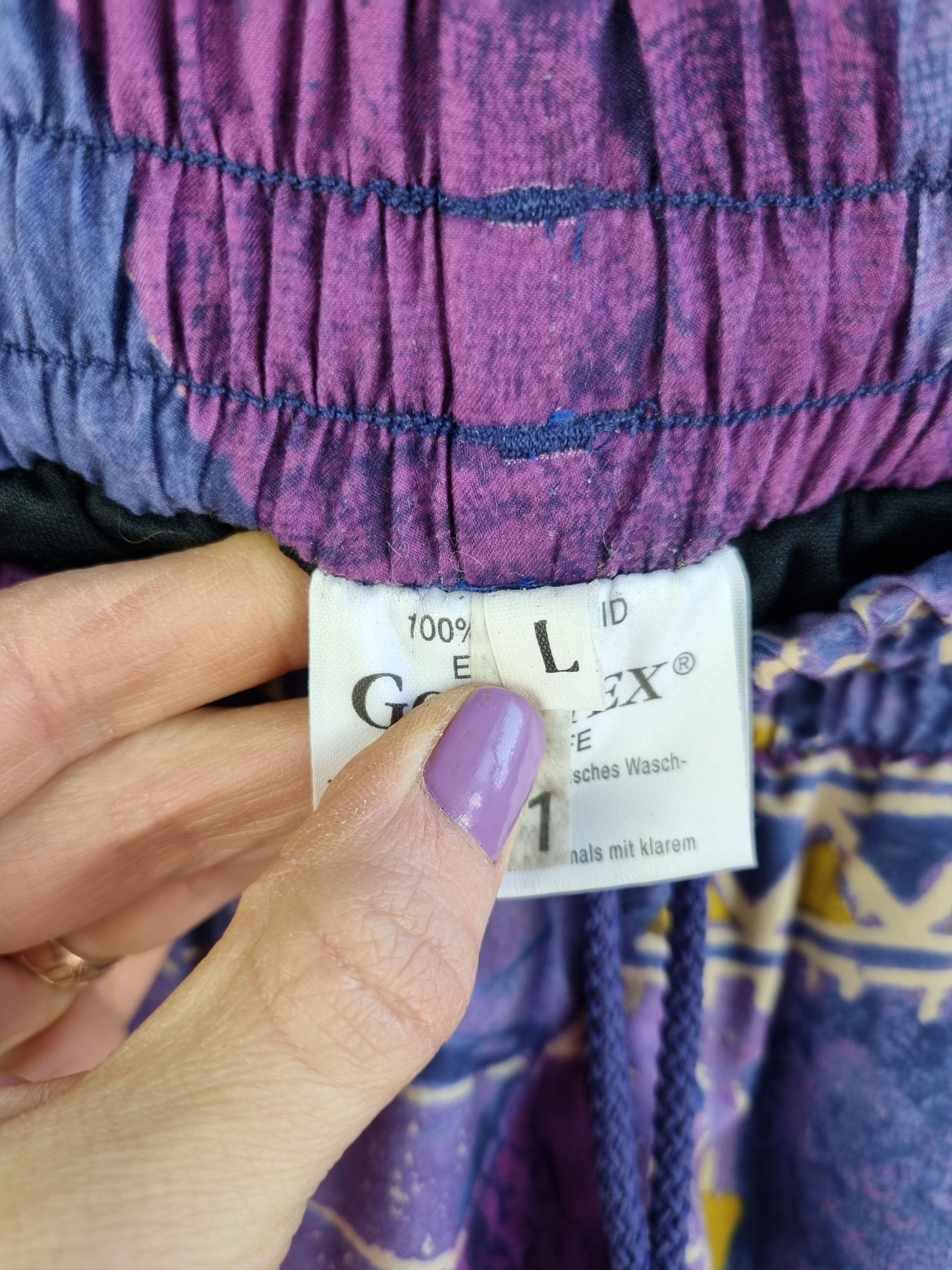 Goretex × Vintage 80s Goretex Psychedelic Art Nylon Ski Hiking Pants Size US 30 / EU 46 - 11 Thumbnail