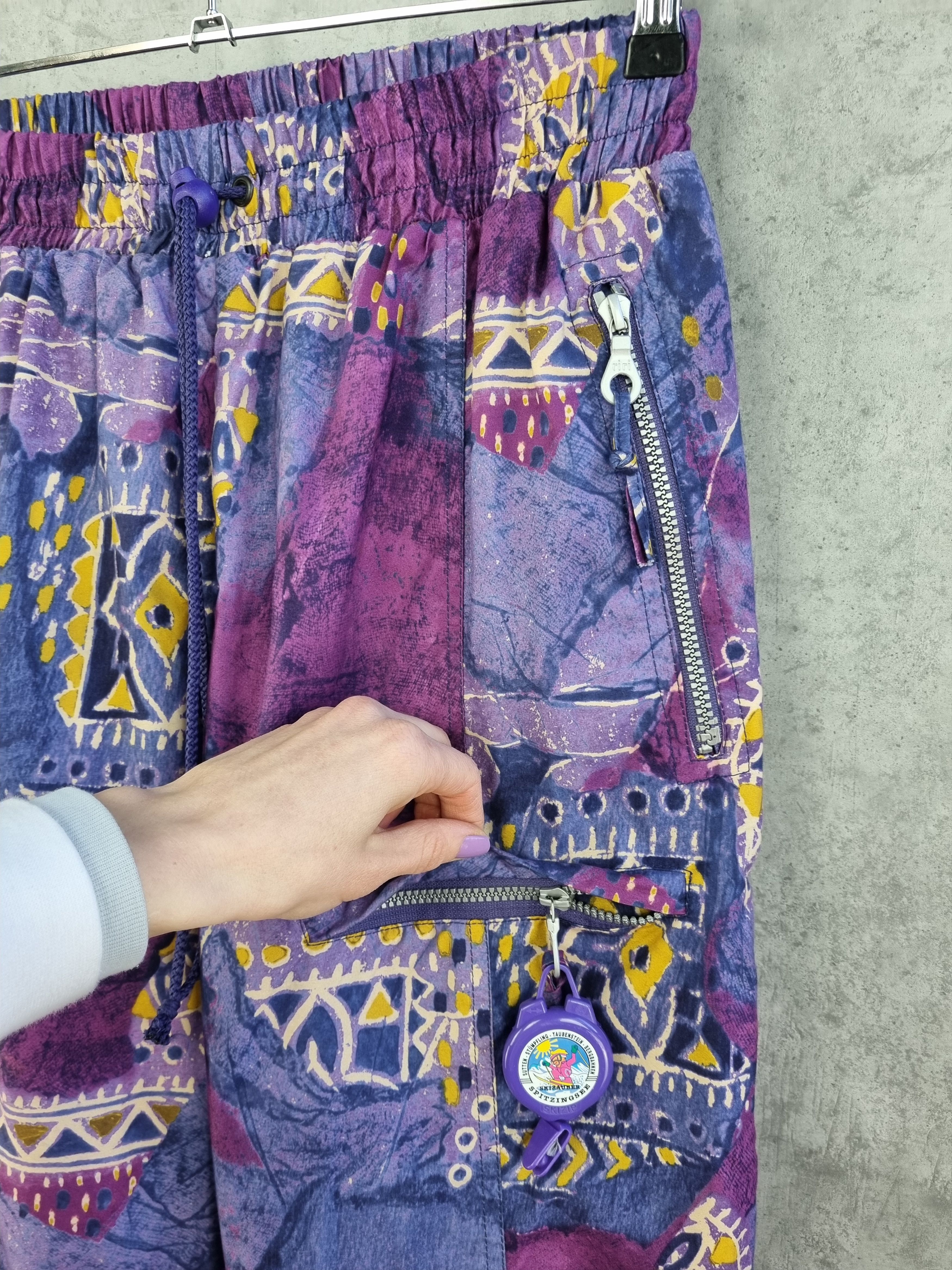 Goretex × Vintage 80s Goretex Psychedelic Art Nylon Ski Hiking Pants Size US 30 / EU 46 - 8 Thumbnail
