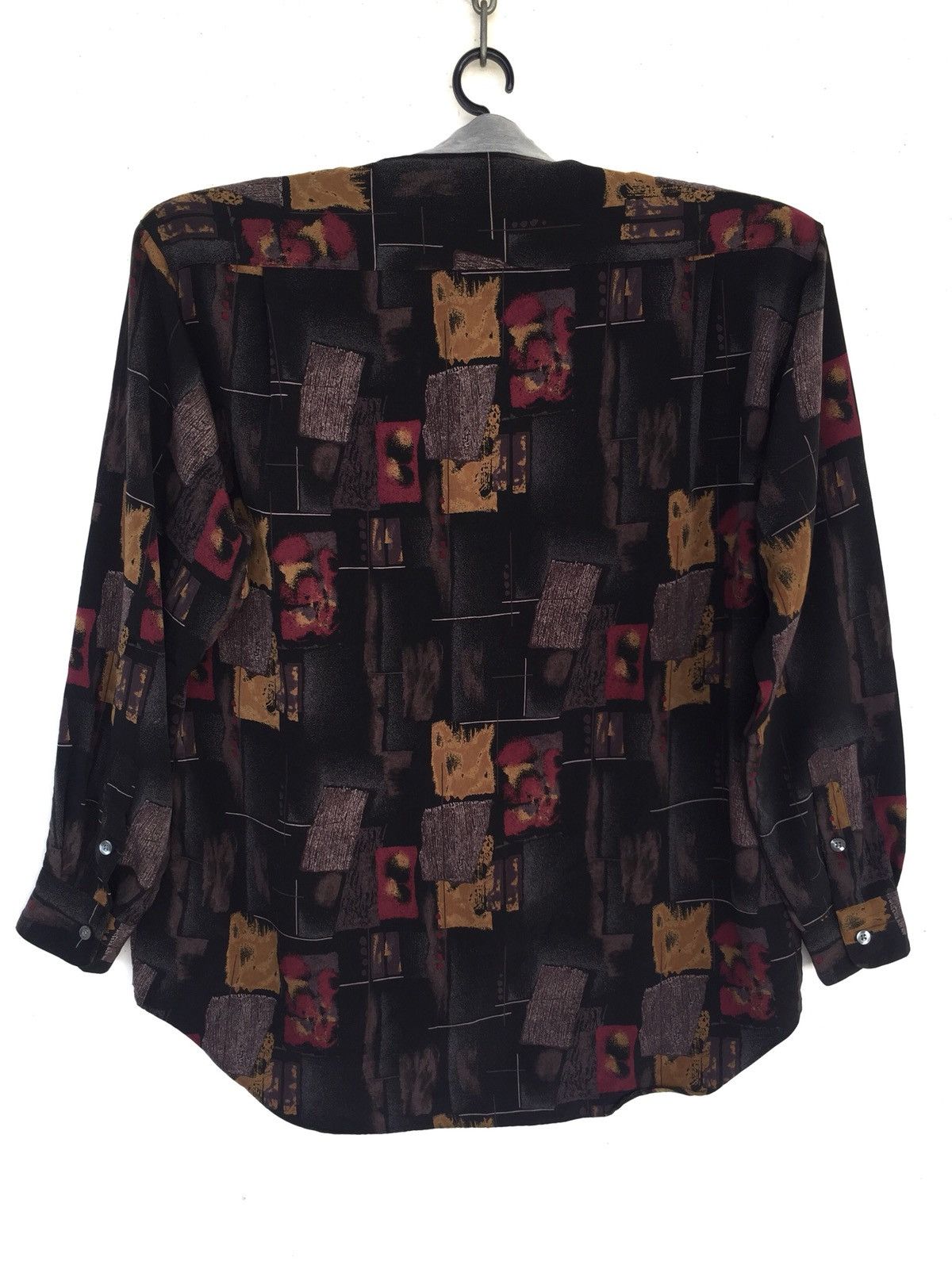 Valentino 90s Valentino Multicolor Art Patchwork B/D Shirt Size US L / EU 52-54 / 3 - 2 Thumbnail