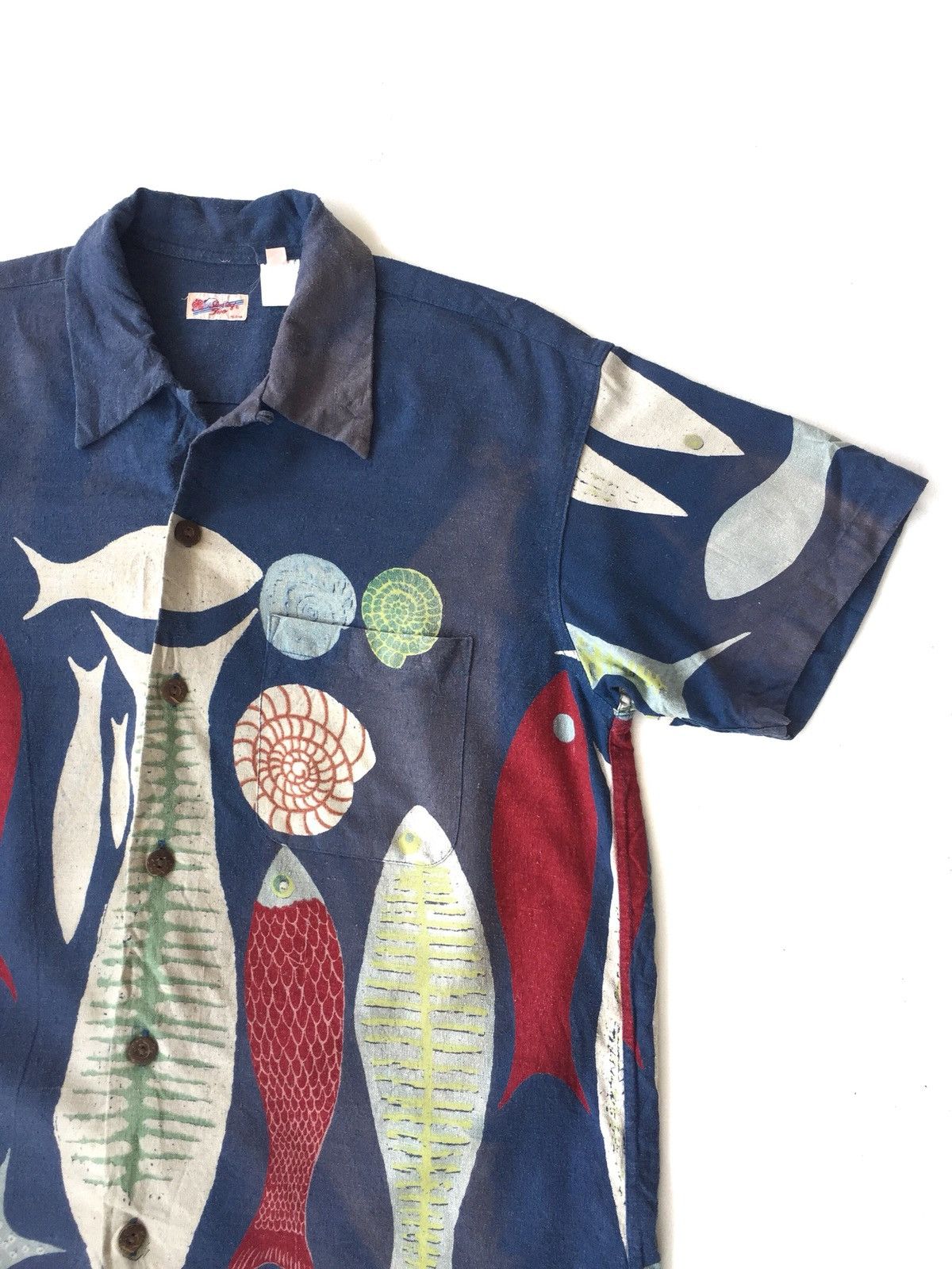 Sun Surf GRAIL🔥SunSurf 🇯🇵 Deep Water Motif Pure Silk Hawaii Shirt Size US L / EU 52-54 / 3 - 2 Thumbnail