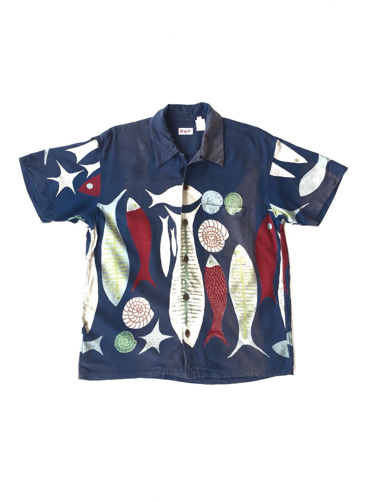 Sun Surf GRAIL🔥SunSurf 🇯🇵 Deep Water Motif Pure Silk Hawaii Shirt Size US L / EU 52-54 / 3 - 1 Thumbnail