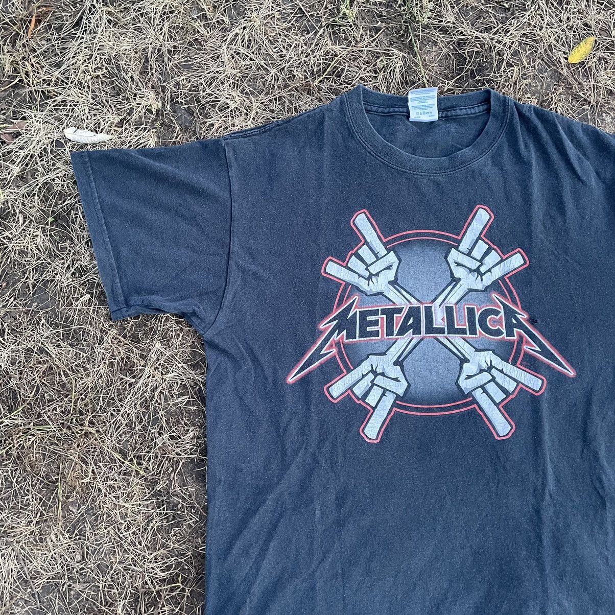 Vintage Vintage 90s Y2K Distressed Metallica Band Rock M Size US M / EU 48-50 / 2 - 2 Thumbnail