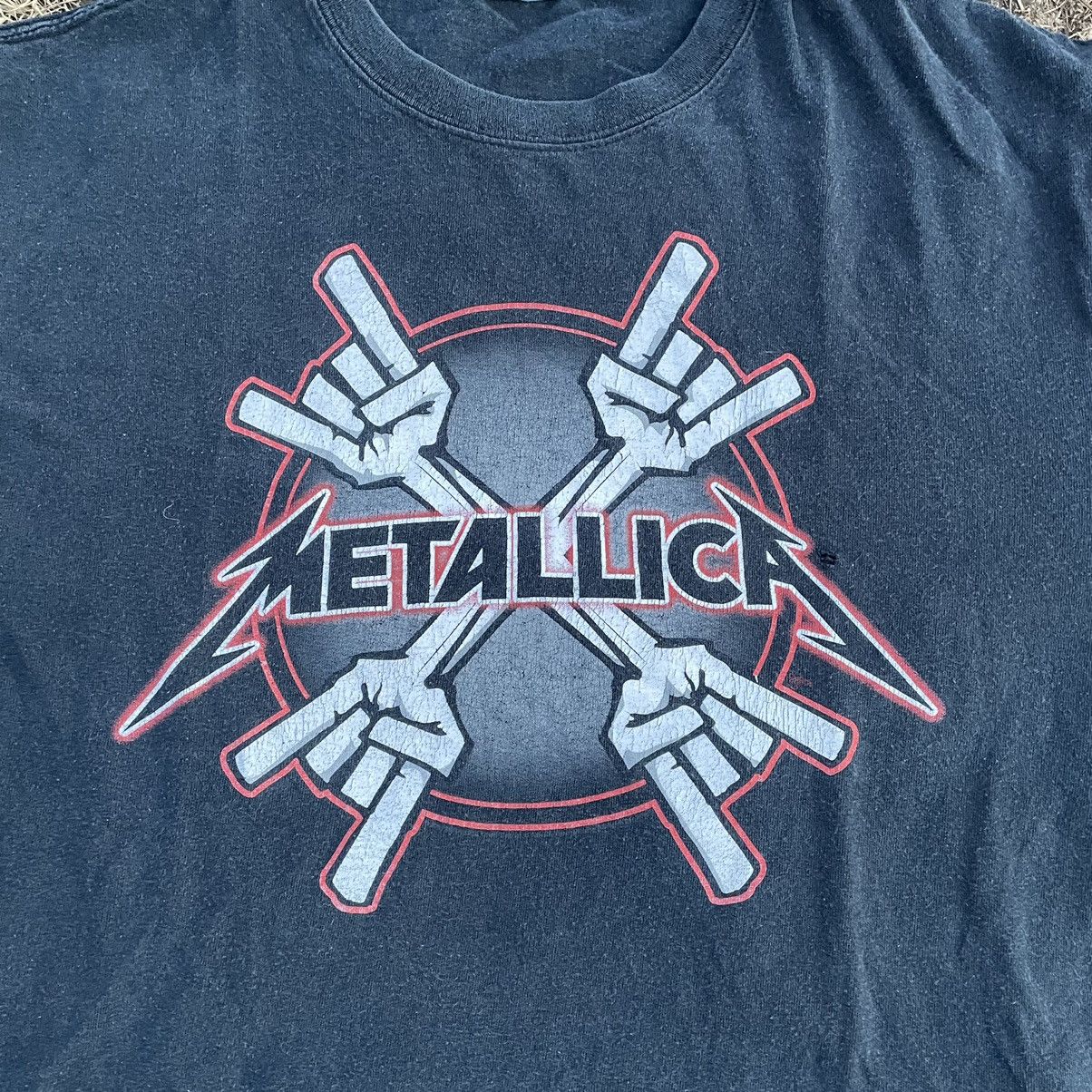 Vintage Vintage 90s Y2K Distressed Metallica Band Rock M Size US M / EU 48-50 / 2 - 4 Thumbnail