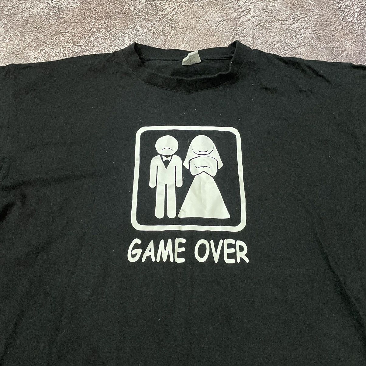 Vintage Vintage Y2K Game Over Graphic Tee Streetwear Black Tapered L Size US L / EU 52-54 / 3 - 5 Thumbnail