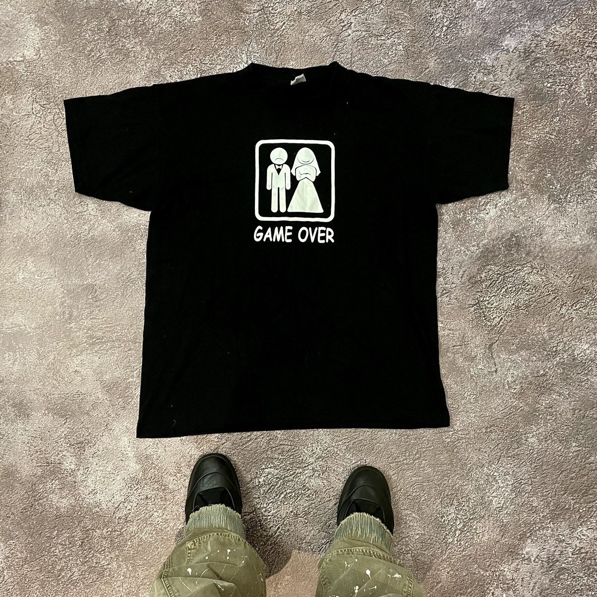 Vintage Vintage Y2K Game Over Graphic Tee Streetwear Black Tapered L Size US L / EU 52-54 / 3 - 1 Thumbnail