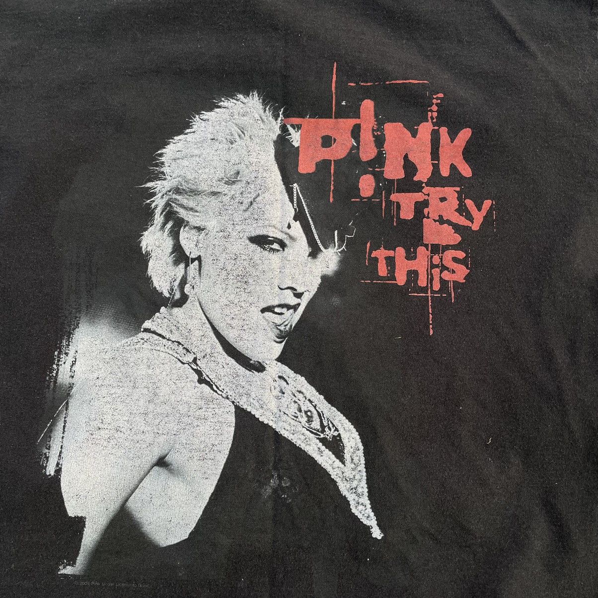 Vintage Vintage Y2K Pink Graphic Tee Sun Faded Grunge Art Baggy L Size US L / EU 52-54 / 3 - 4 Thumbnail