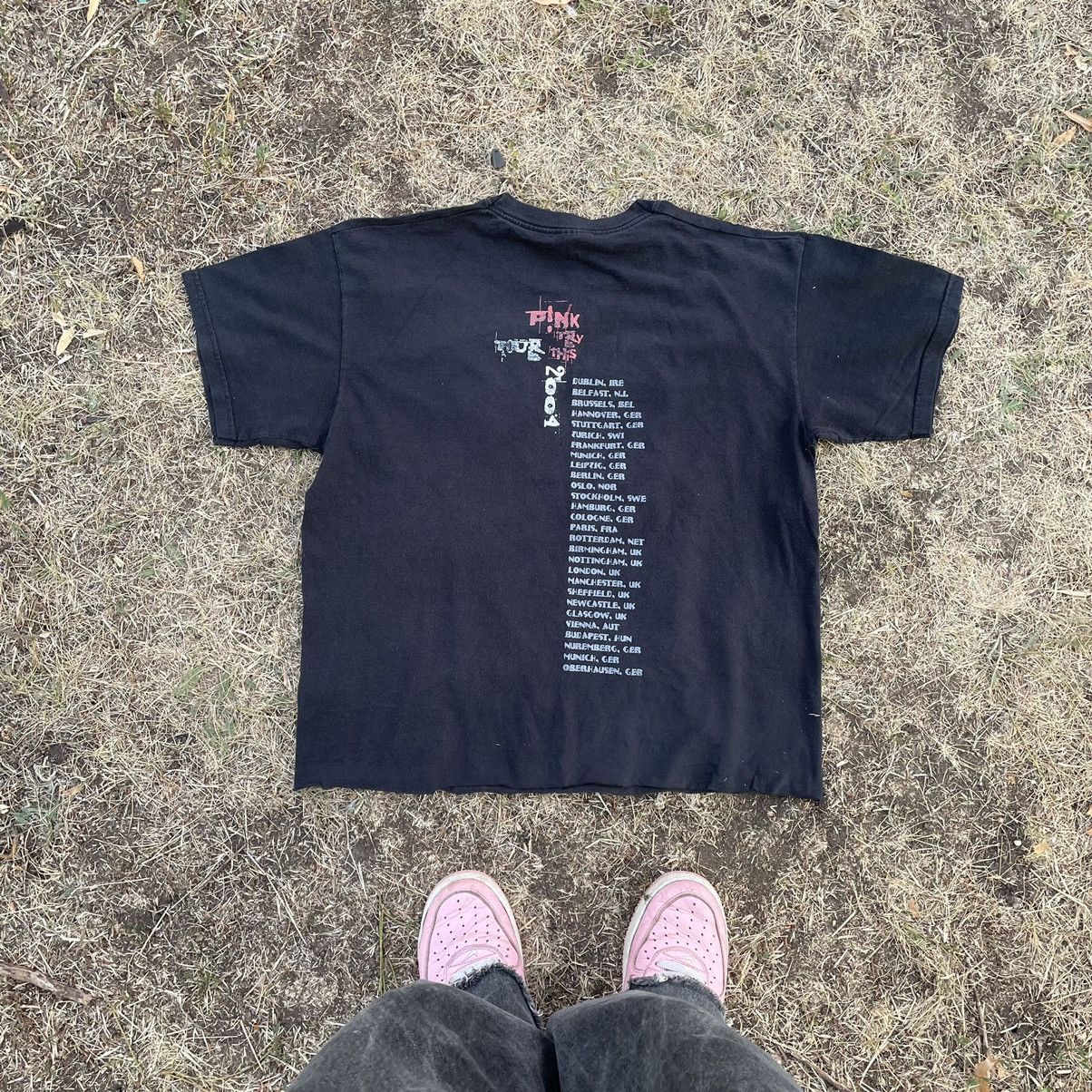 Vintage Vintage Y2K Pink Graphic Tee Sun Faded Grunge Art Baggy L Size US L / EU 52-54 / 3 - 5 Thumbnail