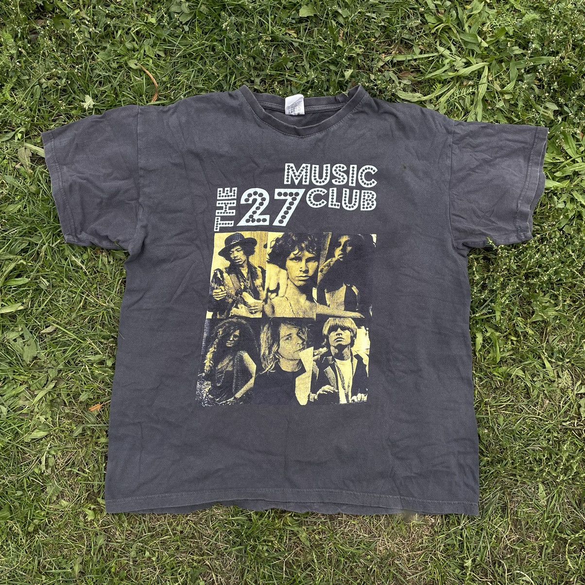 Vintage Vintage Y2K Faded Black Graphic Band Tee Horror Print Swag M Size US M / EU 48-50 / 2 - 1 Thumbnail