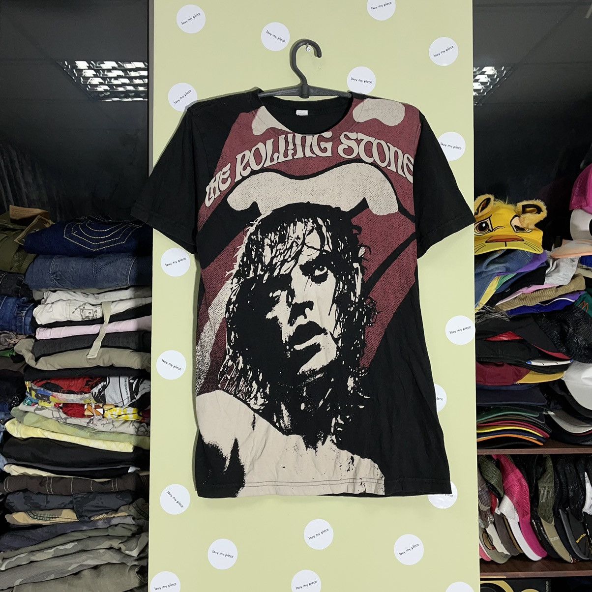Band Tees Vintage Y2K The Rolling Stones Tee Face Weed Band Tour Rock Size US M / EU 48-50 / 2 - 1 Thumbnail
