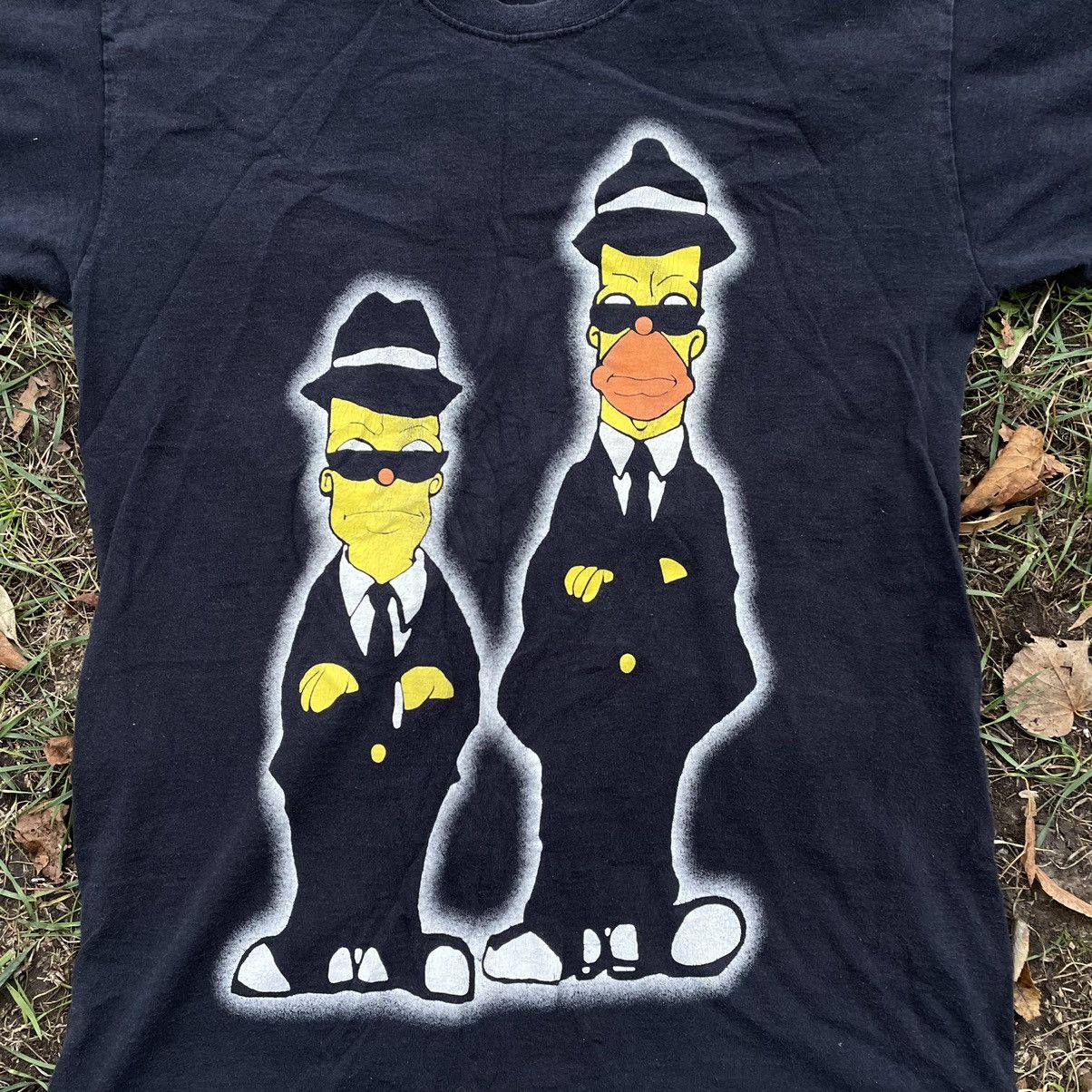 Cartoon Network Vintage 90s 007 Bart Homer Faded Tee Face Horror Print Band Size US M / EU 48-50 / 2 - 4 Thumbnail