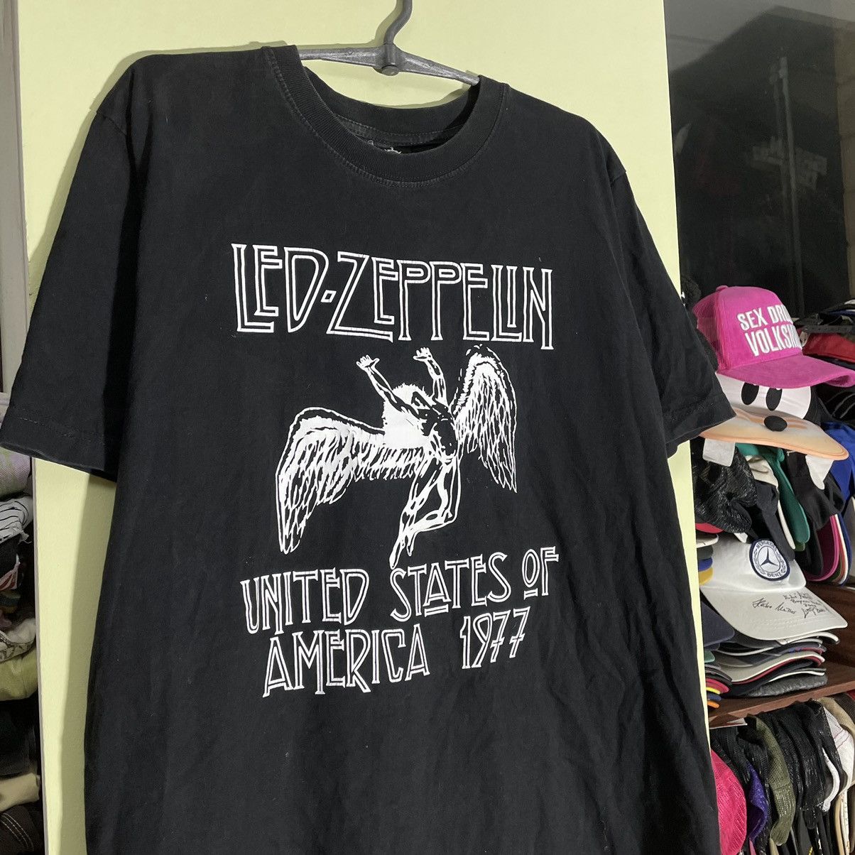 Vintage Vintage 90s Led Zeppelin Graphic Tee Band Streetwear Grunge Size US L / EU 52-54 / 3 - 4 Thumbnail