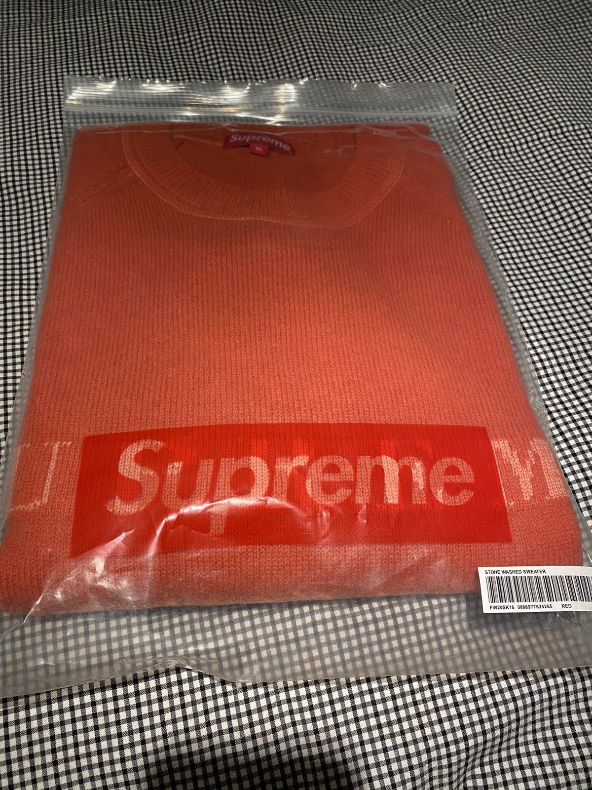 Supreme Stone Washed Sweater | Grailed