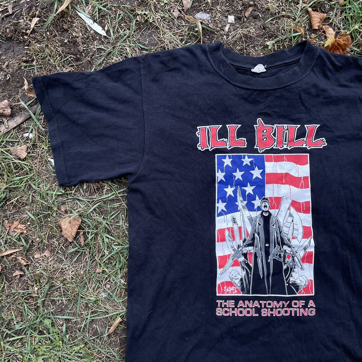 Vintage Vintage 90s Ill Bill Graphic Tee Sun Faded Streetwear Boxy L Size US L / EU 52-54 / 3 - 3 Thumbnail