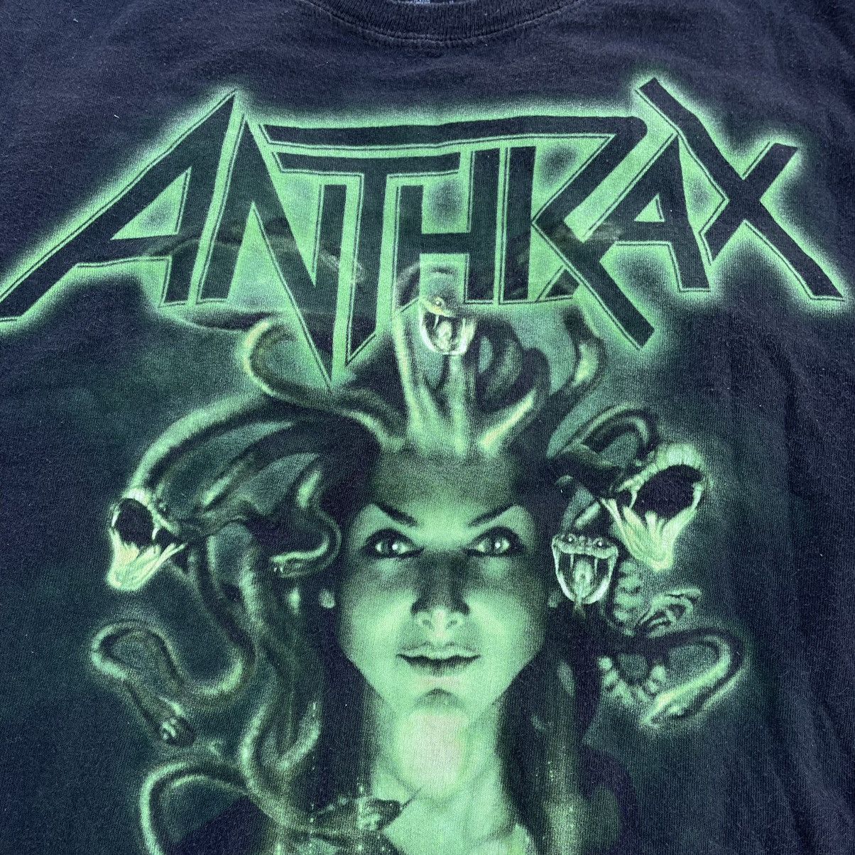 Band Tees Vintage Y2K Anthrax Horror Skulls Band Rock Streetwear Tee Size US M / EU 48-50 / 2 - 4 Thumbnail