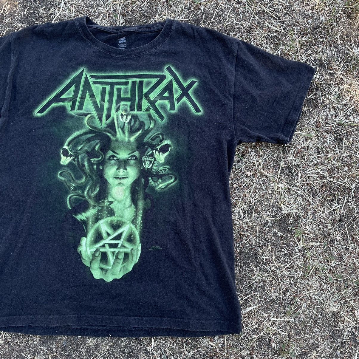 Band Tees Vintage Y2K Anthrax Horror Skulls Band Rock Streetwear Tee Size US M / EU 48-50 / 2 - 2 Thumbnail