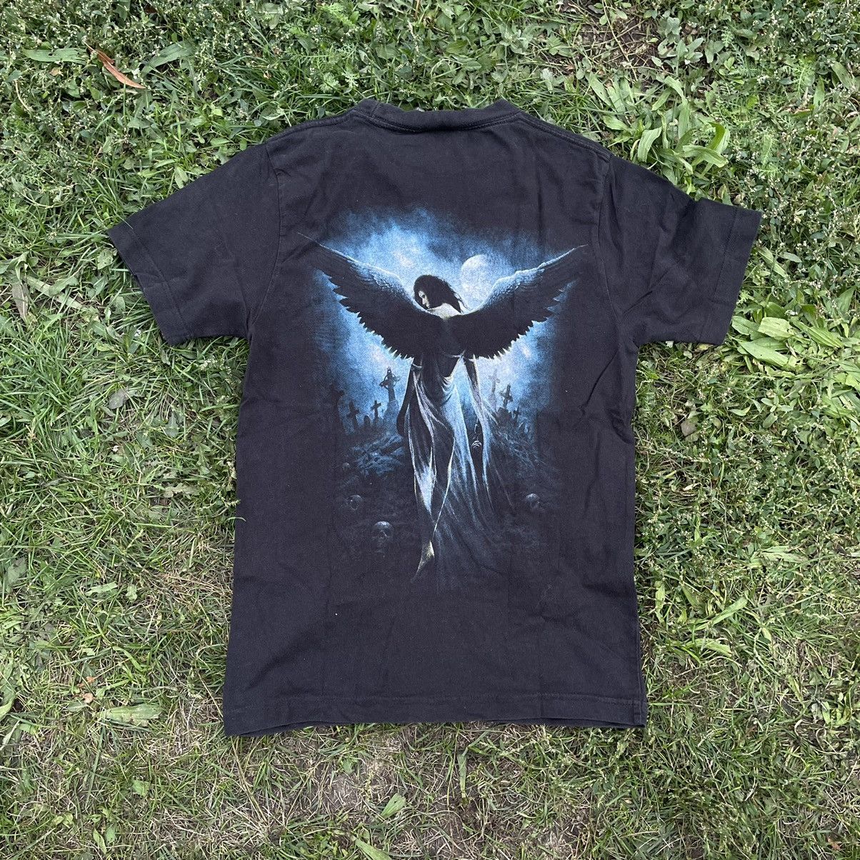 Vintage Vintage Y2K Goth Graphic Tee Vamp Dark Academia Black Slim S Size US S / EU 44-46 / 1 - 5 Thumbnail