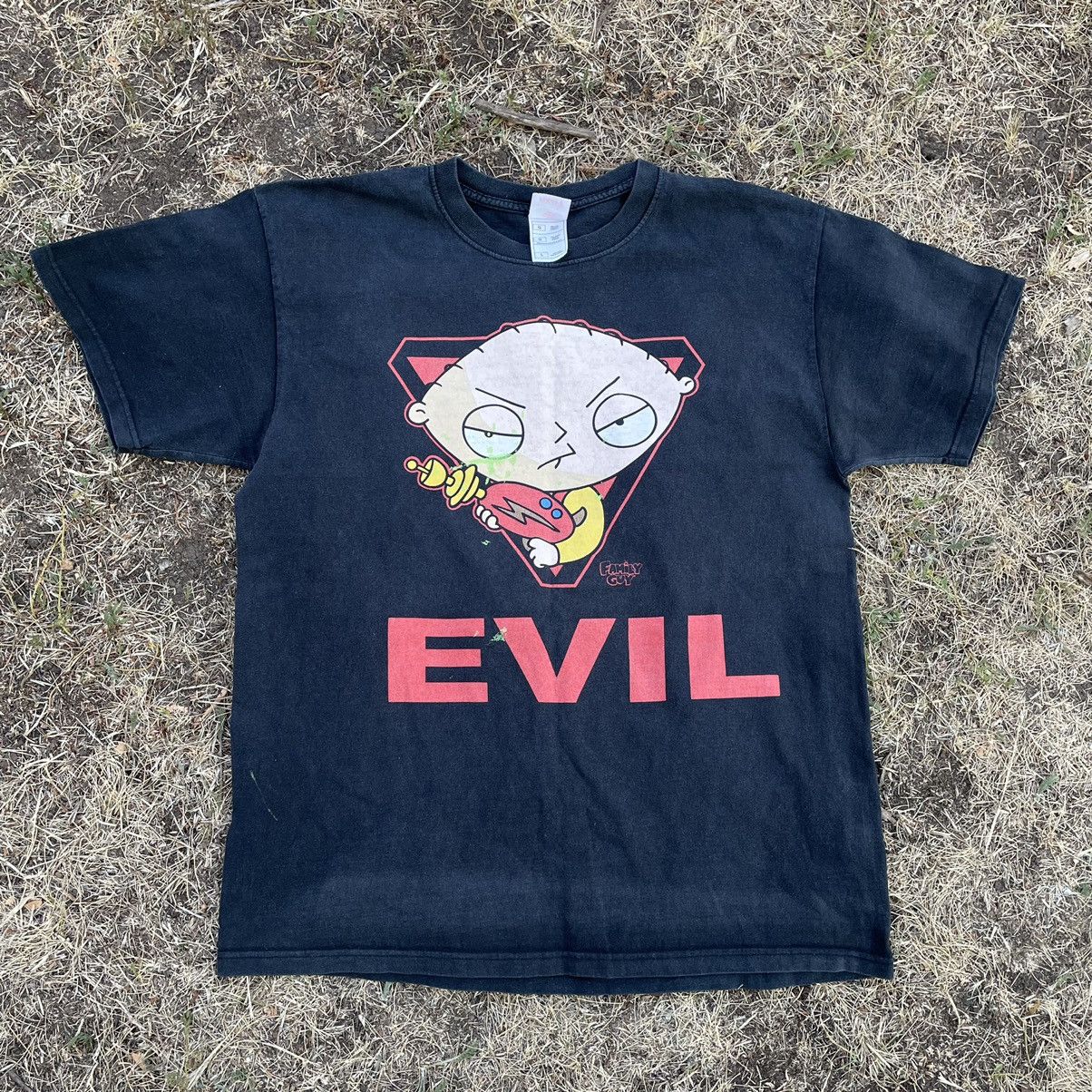 Vintage Vintage 90s Graphic Tee Evil Cat Humor Skate Grunge Washed L Size US L / EU 52-54 / 3 - 1 Thumbnail