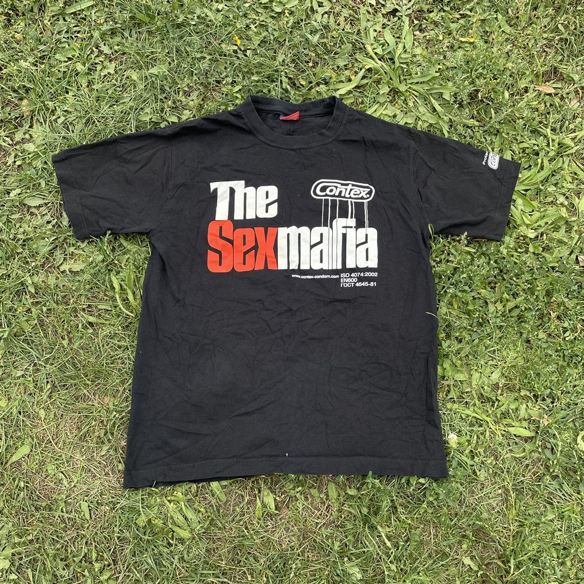 Vintage Vintage Y2K Graphic Tee Sex Mafia Humor Print Black Rave M Size US M / EU 48-50 / 2 - 1 Thumbnail