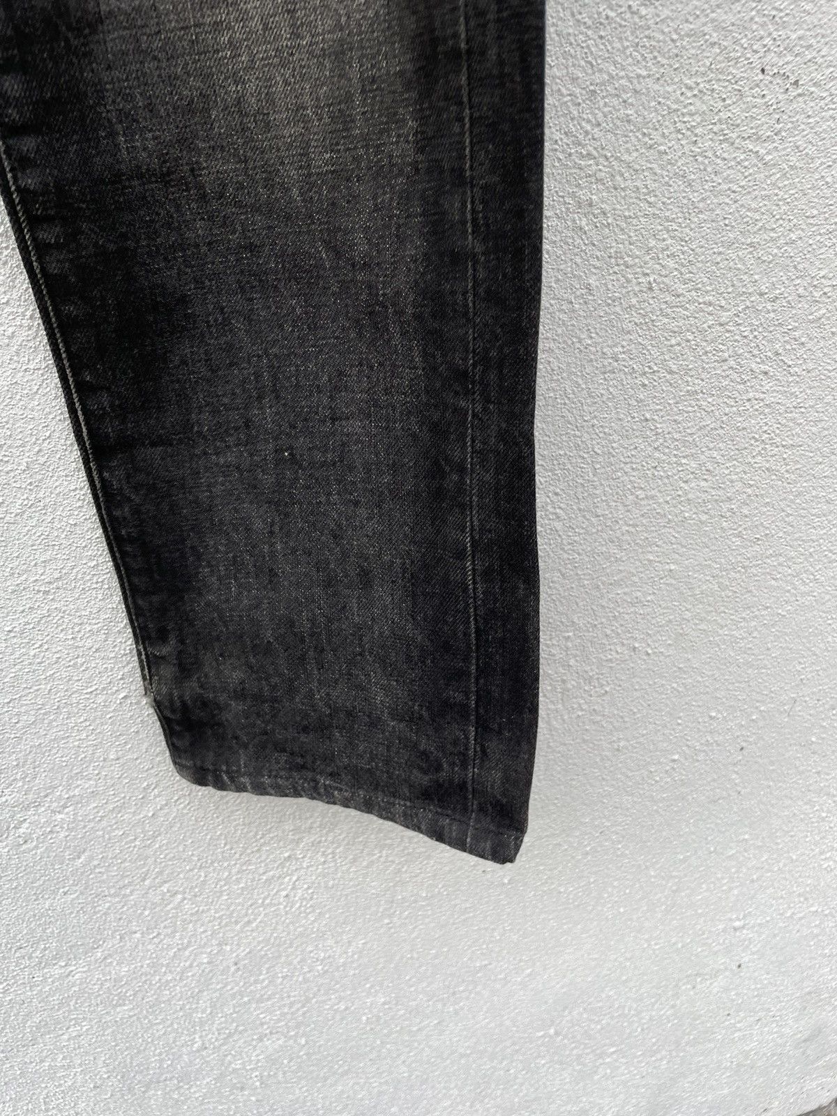 Edifice Japan EDIFICE Distressed BLack Wash Denim Jeans Size US 30 / EU 46 - 5 Thumbnail