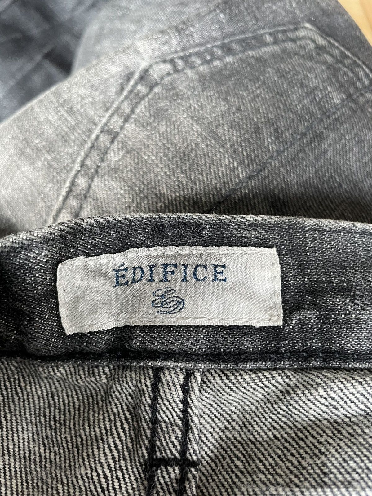 Edifice Japan EDIFICE Distressed BLack Wash Denim Jeans Size US 30 / EU 46 - 12 Thumbnail