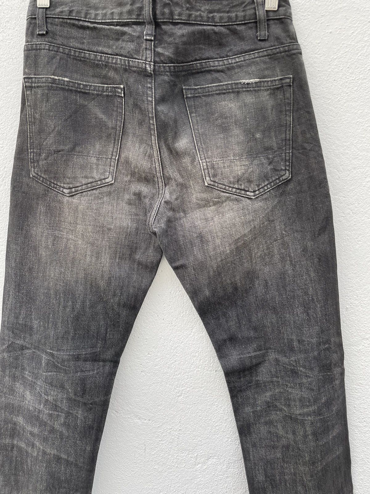Edifice Japan EDIFICE Distressed BLack Wash Denim Jeans Size US 30 / EU 46 - 11 Thumbnail