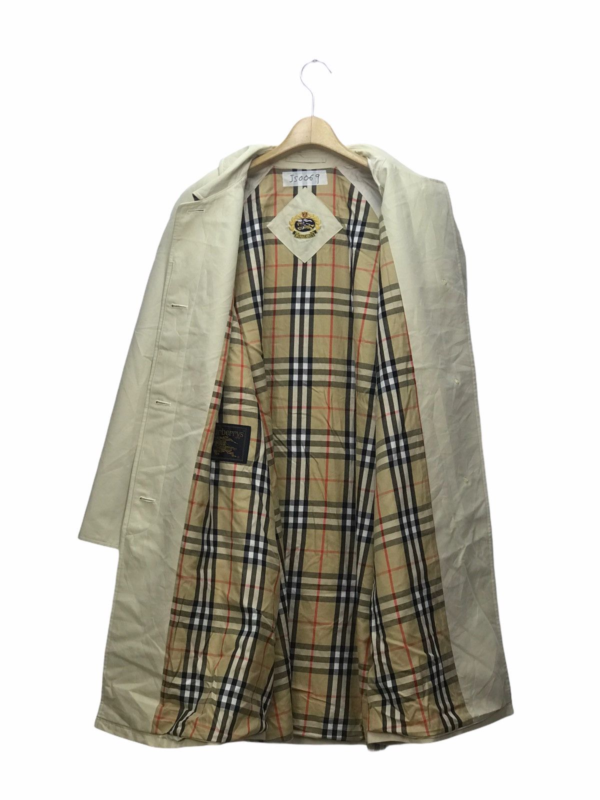 Burberry Authentic Vintage Burberrys Nova Check Trench Coat Size US XL / EU 56 / 4 - 1 Thumbnail