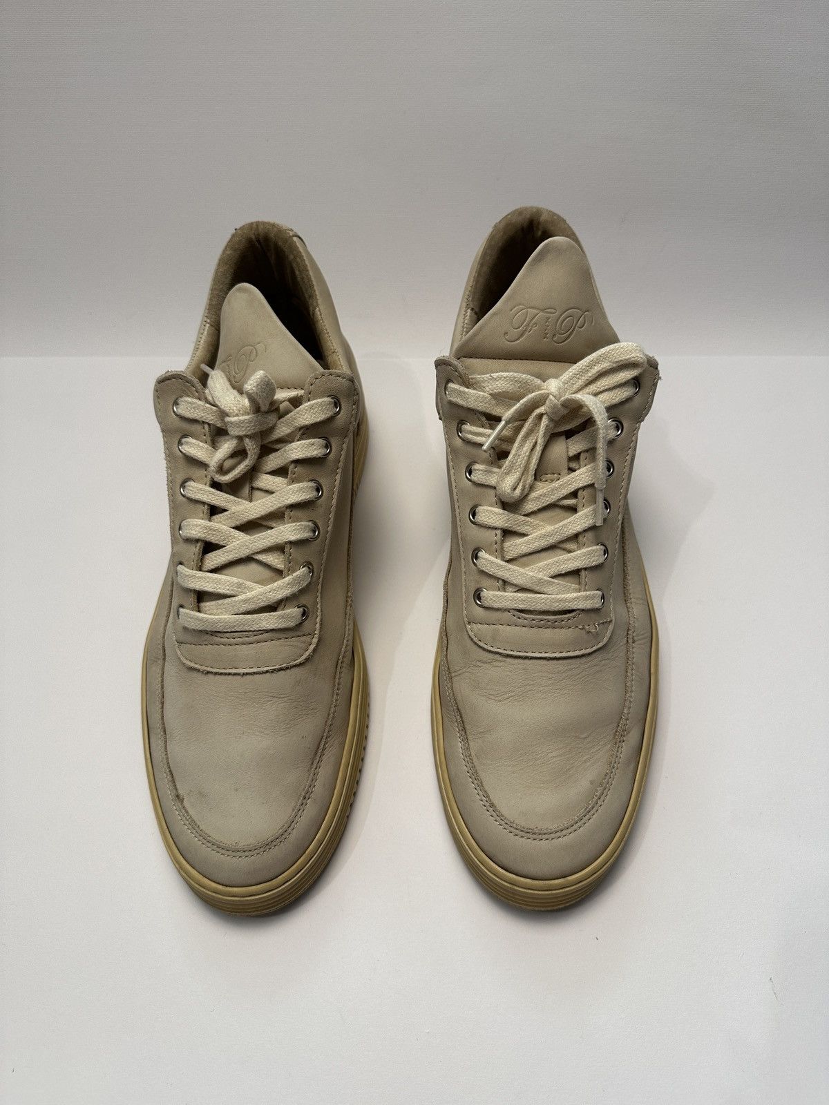 Filling Pieces Filling Pieces Low Top Monotone Stripe in Creme Size US 10 / EU 43 - 4 Thumbnail