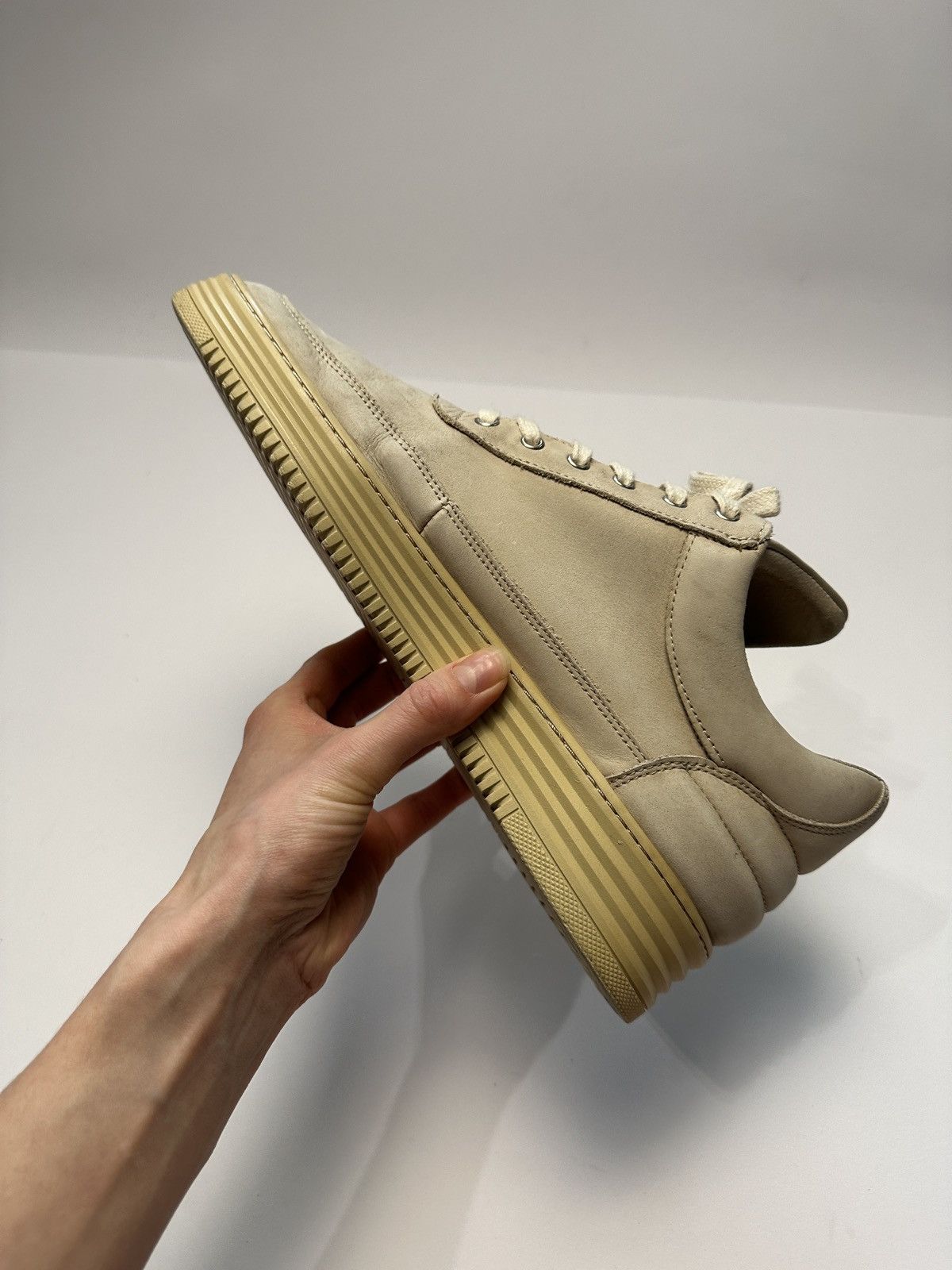 Filling Pieces Filling Pieces Low Top Monotone Stripe in Creme Size US 10 / EU 43 - 8 Thumbnail