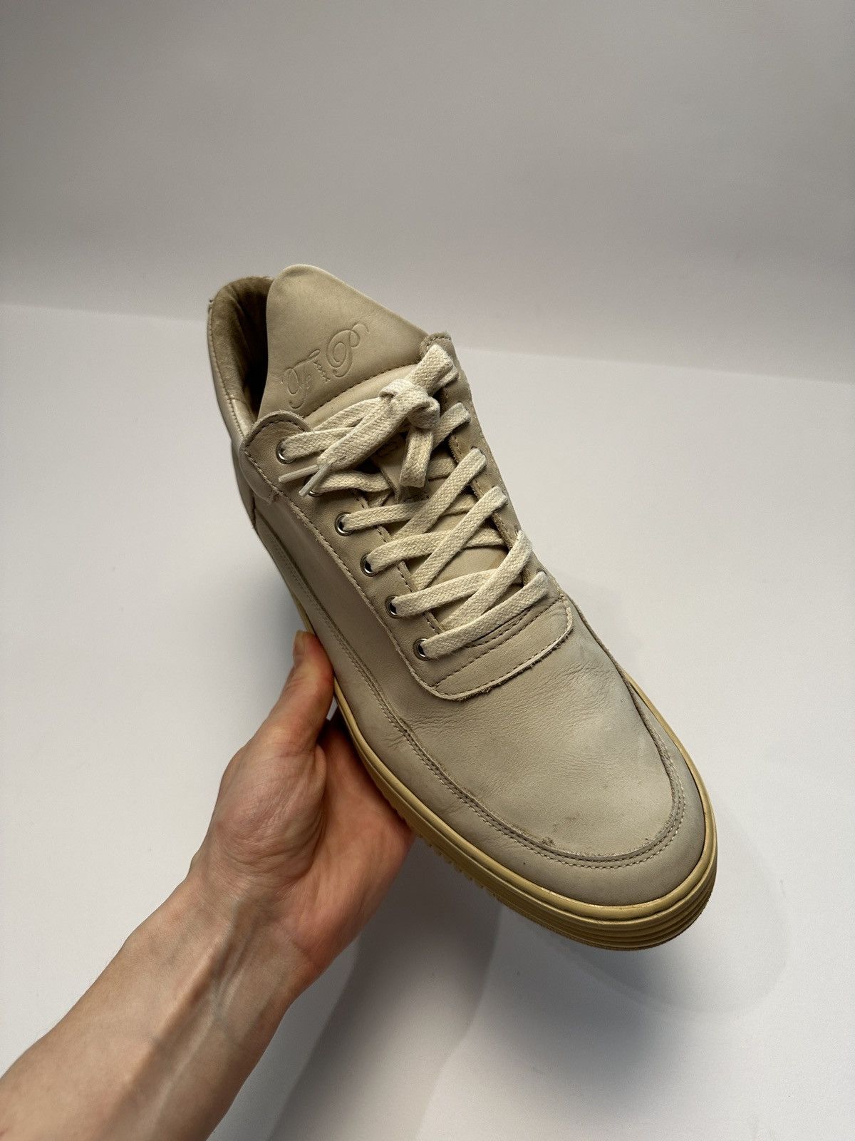 Filling Pieces Filling Pieces Low Top Monotone Stripe in Creme Size US 10 / EU 43 - 7 Thumbnail