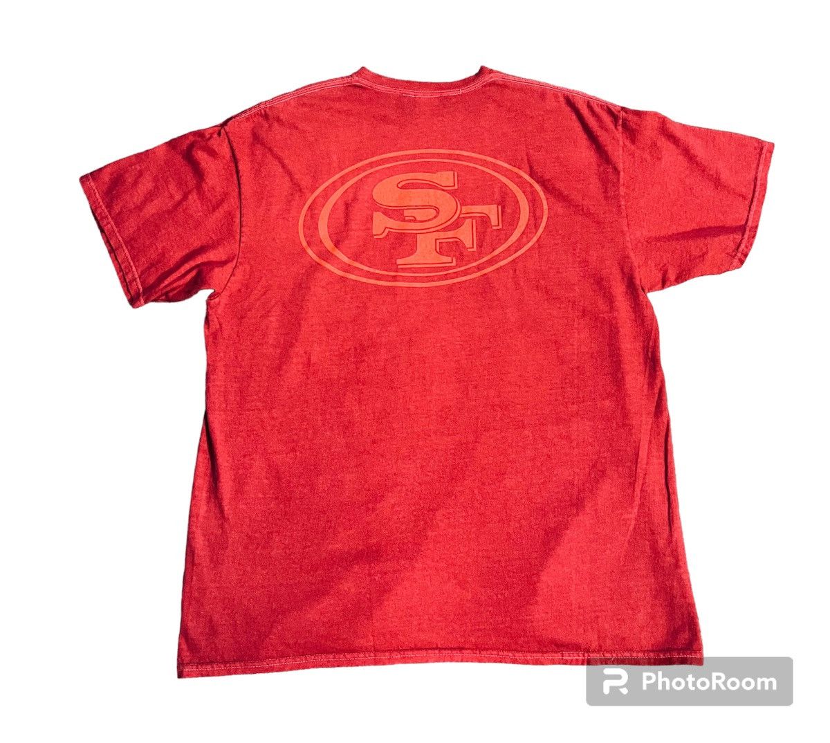 San Francisco 49ers NFL '47 Brand Red Tie Dye Vintage Tubular Men's Tee  Shirt