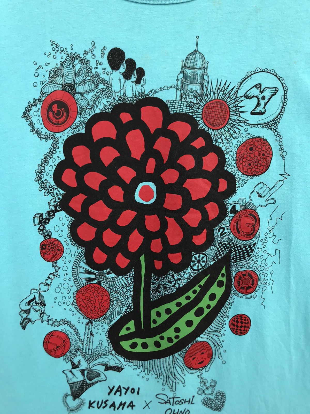 Japanese Brand Yayoi Kusama x Satoshi Ohno X 24 Hours Tv Size US L / EU 52-54 / 3 - 3 Thumbnail