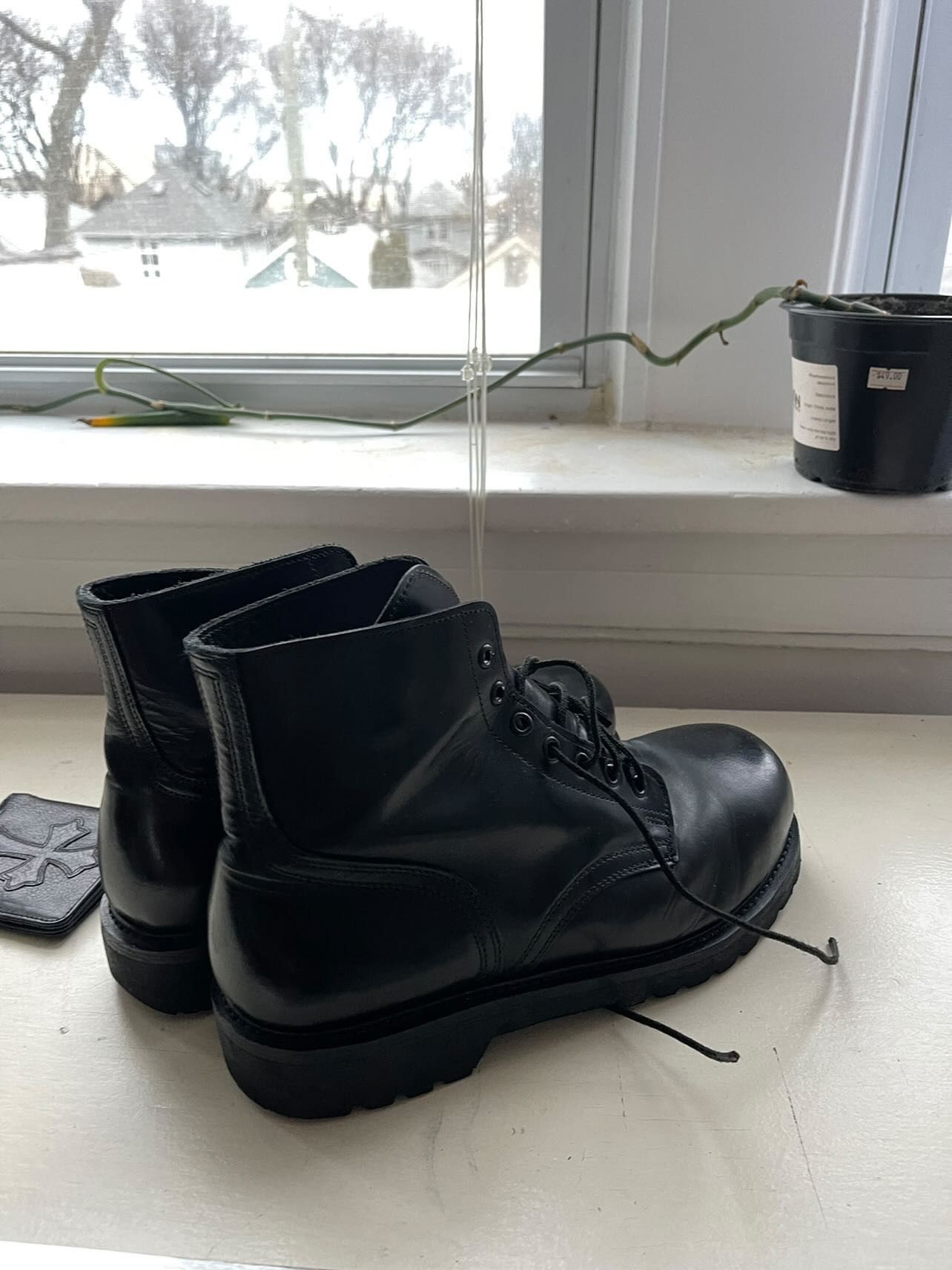 Other 80s military leather ankle boots Size US 8 / EU 41 - 5 Thumbnail
